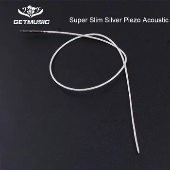Super Slim Høj Følsomme Akustiske Piezo Sølv Guitar Sadlen PIEZO Bridge Pickup for Guitar Guitar-Dele & Tilbehør