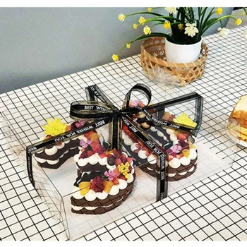 6-12 Cm Gave Poser Rektangel Enkel, Gennemsigtig Fødselsdag kage gaine Høj kvalitet gaveæske stor størrelse cake box festival