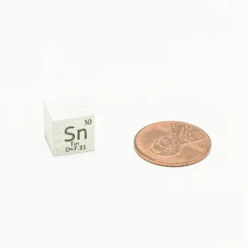 Tin Sn Element 10mm Tæthed Cube Pure for Metal Samling håndlavede DIY Hobby Håndværk Vise 10x10x10 mm