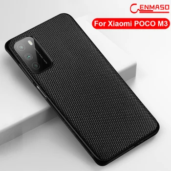 For Xiaomi Poco M3 Tilfældet For Pocophone M3 X3 Tilfælde Nylon Anti-fingeraftryk Læder bagcover Til Xiaomi Poco M3 X3 NFC Capa Sag