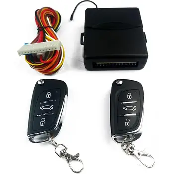 Universal Bil, Auto Keyless Entry System Knappen Start Stop LED Nøglering Centrale Kit Døren Låses med Fjernbetjening Bil Tilbehør