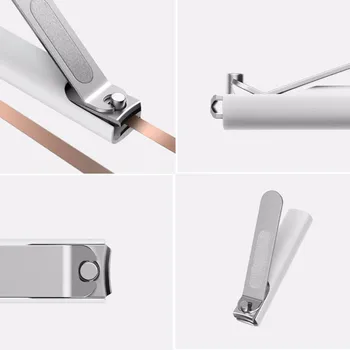 2019 hot Xiaomi Mijia Rustfrit Stål negleklipper Med Anti-splash Dække Trimmer Pedicure Pleje Professionel File Negle Klip