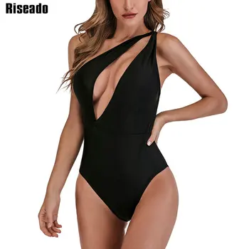 Riseado Sexet Ét Stykke Badetøj Badetøj Kvinder, Den Ene Skulder Badedragt Skåret Ud Brasilianske Badedragt 2021 Sommer Strandtøj