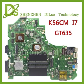 KEFU For ASUS K56CM K56CB K56CM A56C S550CM Laptop Bundkort i7 GT635 Bundkort Test K56CM Bundkort Ikke-Integreret