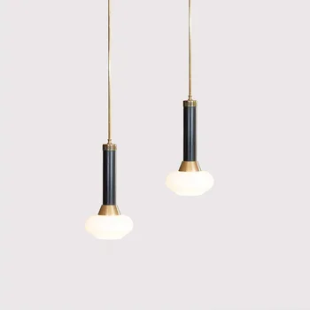 Moderne Glas Pendel Lampe Led Nordisk Armatur Seng, Køkken Og Spisestue Hænger Belysning Indendørs Dekoration Armatur Suspension