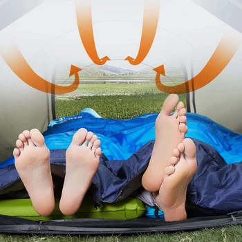 Offentlig Dobbelt Sovepose Forstørre Winproof Varm Splicable Konvolut Fire Sæsoner Camping Vandring Bærbare Bomuld Soveposer