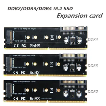 DDR-hukommelse card slot til M. 2 SSD B-Key adapteren yrelse, der er kompatible med DDR2, DDR3, DDR4