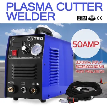 50Amp Plasma Cutter, 60% Afgift Plasma skærebrænder & Hjælpematerialer 14mm Cut Cut-50