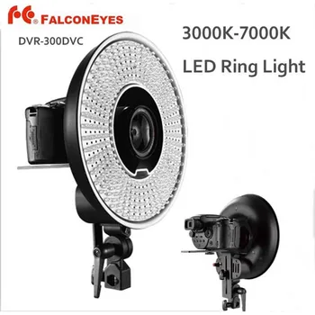FALCON ØJNE DVR-300DVC 300 Ring LED-Panel Lys 3000k-7000k Justerbar Farve Video-Film, Konstant Lys til DSLR-Fotografering