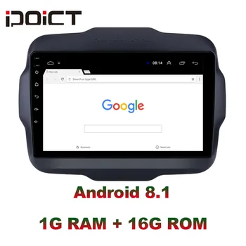 IDOICT Android 9.1 Bil DVD-Afspiller, GPS-Navigation og Multimedie Til JEEP Renegade Radio 2016-2017 bil stereo wifi