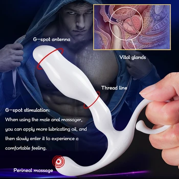 Anal sex legetøj Bærbare Anal Plug Glat touch Male masturbation Prostata massager g-spot stimulation voksen BDSM Anal sex legetøj