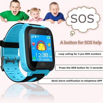 Nye 2021 Kids Smart Ur Telefon Lbs/gps Sim-Kort Barnet Sos-Opkald Locator Kameraets Skærm, Multifunktions Smart Armbåndsur Vandtæt