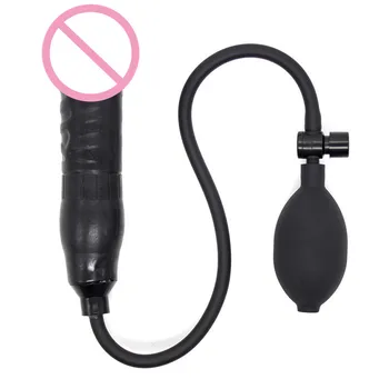 Oppustelige Silikone Dildo Butt Plug Voksne Onanere Produkt G Spot Stimulere Enorme Penis Butt Plug BDSM Anal Sex Legetøj til Kvinder