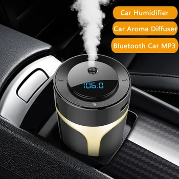 Bilen Luft Luftfugter Håndfri Bluetooth Kit MP3-Afspiller luftfrisker Bil Oplader Aroma Æterisk Olie Diffuser