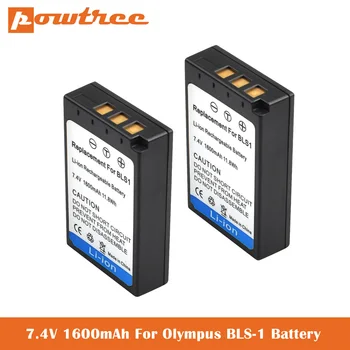 1600mAh BLS-1 Batteri til Olympus BLS-5, BLS-50, PS-BLS5 og Olympus OM-D E-M10, Pen E-PL2, E-PL5, E-PL6, E-PL7, E-PM2 E-400 L5