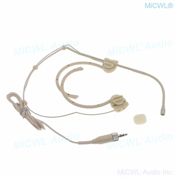 Bærbare Sammenklappelig Mikrofon for Sennheiser Beige Trådløse fleksibel Mikrofon-System, 3,5 mm Stereo Lås MiCWL