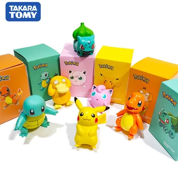 POKEMON Charmander Cleffa Pikachu, Bulbasaur Squirtle Psyduck Lomme Monster Stikke Model Handling Figur Et Stykke Legetøj Til Børn gave