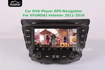 Bil DVD-afspiller GPS-navigation for HYUNDAI Veloster 2011-2016 Android6.0/Android 7.1 Bil DVD-GPS Navigation Mms-hovedenheden