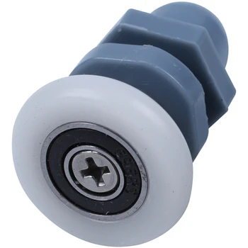 Sæt af 8 Stykker Udskiftning Remskive Roller Brusebad Døren Hjul ABS Badeværelse døren, rulle Diameter på 25 mm (1 tomme)