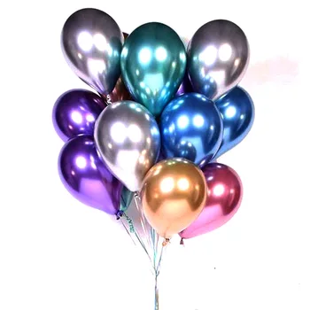 50stk/taske Latex Flerfarvet Balloner Fødselsdag Part Dekorationer Voksen, Bryllup Dekorationer Helium Globos Baby Brusebad Ballon