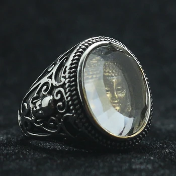 Unisex 316L Rustfrit Stål Cool Nyeste Buddha Ring