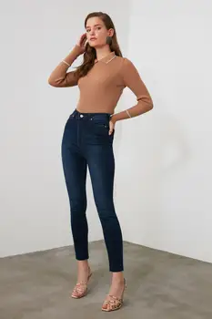 Trendyol Høj-Taljen Skinny Jeans TWOAW21JE0386