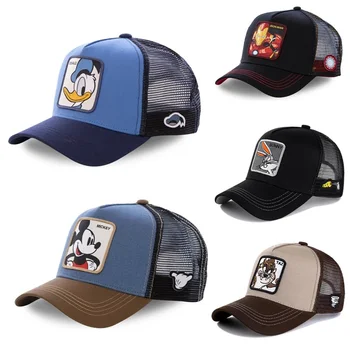 Nyt Mærke Mickey Mouse Snapback Bomuld Baseball Cap Mænd Kvinder I Hip Hop Far Mesh Hat Trucker Hat Dropshipping