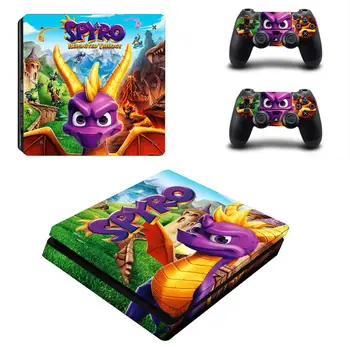 Skylanders Spyro ' PS4 Slank Klistermærker Play station 4 Skin Sticker Decals Til PlayStation 4 PS4 Slim Konsol & Controller Skin Vinyl