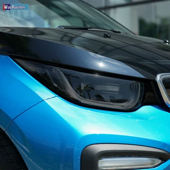 2 Stk bilforlygte Beskyttende Folie Beskyttelse Restaurering Gennemsigtig Sort TPU Klistermærke Til BMW i3 2013-2020 Tilbehør