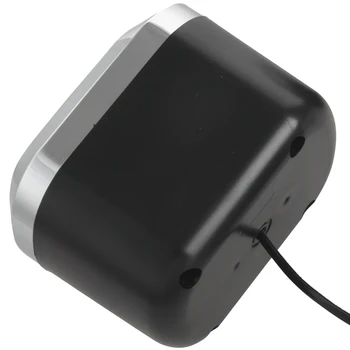 USB 2.0-Bærbare Højttalere Wired Stereo Mini Computer Højttaler til Desktop, Laptop Notebook, PC, MP3-MP4, 3,5 mm AUX IN-black