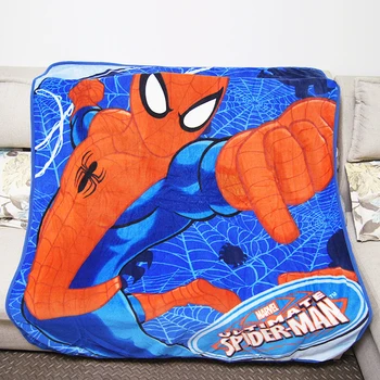 Disney Super Blød Rød Spiderman Plys Smide Fleece Tæppe Kaste til Drenge Gave Sengetæppe Sofa Bedroon Indretning Flatsheet