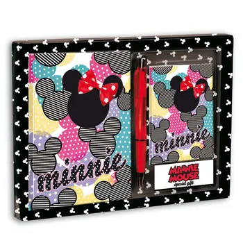 Sæt dagbog + Listin Disney Minnie Fashionista Merchandising papirvarer Perona