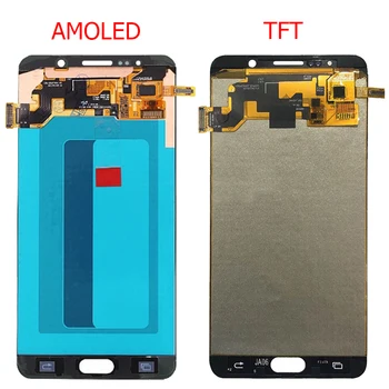 Original Super AMOLED-For Samsung Galaxy Note 5 LCD-Med Frame Vise 5.7