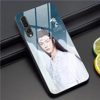 Xiao Wang Zhan Yibo Utæmmet Telefonen Sagen for Huawei S Smart 2018 Dække P10-P20-P30 Pro Mate 20 Ære 7A Pro 9 10 Lite Y6 Y9 Glas