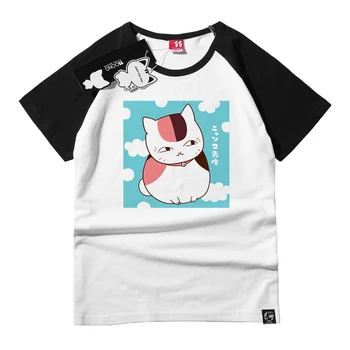 Japan Style Natsume Yuujinchou T-shirt Kvinder Tegnefilm Søde piger O-Neck Tops for Piger Summer Harajuku-Tee Shirt i Bomuld Camiseta Mujer
