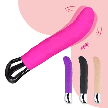 10 Hastigheder Dildo Vibrator Til Kvinden G-punktet, Klitoris Stimulator For Lesbian Gay Voksen Erotisk Sex Toy USB-Opladning Dildo Vibrator