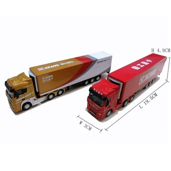 1/87 Skala Konstruktion af Model XCMG G900 Tung lastbil, Container, Lastbil, Traktor, Trailer truck Replica Samling Røde Guld