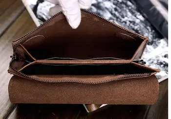 Mænds Dag Koblinger Håndtaske Mode Trend Hånd Grab Bag Business-Dobbelt-Hånd Holder Taske Mænd Pung Blød PU Læder Stor Kapacitet