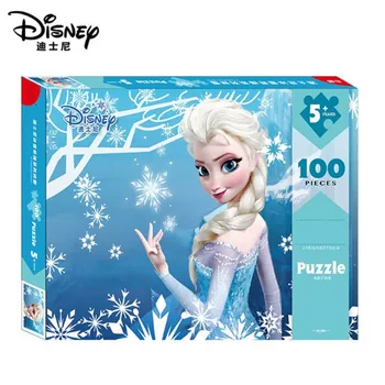 Disney, Marvel Puslespil Toy 100 Stykker Papir Boxed Puslespil Spider-man og Frosne Prinsesse Thomas for Børns Uddannelsesmæssige Legetøj