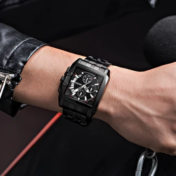 MEGIR Nyeste Luksus Business Mænds Mekaniske Ure Mode Brand Chronograph Armbåndsur Til Mand Rustfrit Stål Mandlige Ur 2020