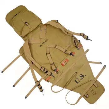 Repro WW2 US Army M1928 Knapsack Outdoor Backpack Camping Bag