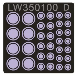 Skala 1/35 Køretøj Ringer & Skilte Sd.Kfz. 11 (PE+Decal) LW35105 Modellering opgraderingssæt