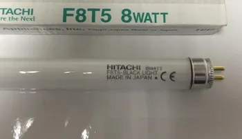 2stk,HITACHI F8T5 SORT LYS 8W 8 WATT lysstofrør rør,8WATT 365nm UVA-pære