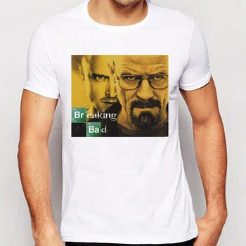 Fremme Breaking Bad Mænd T Shirts, Retro T-Shirt-TV Mr White Heisenberg Jessie Pinkman Sjove Print t-Shirts, Korte Ærmer Toppe