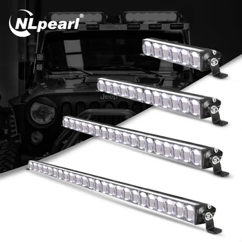 Nlpearl 7-38inch Lys Bar/Arbejde Lys CREE Super Bright LED Lys Bar 5D 12V 24V LED-arbejdslampe til Lastbil, Båd UAZ ATV SUV og 4x4