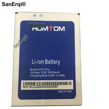 SanErqi HT7 PRO 3000mAh Batteri Til HOMTOM HT7 pro Mobiltelefon Batteri