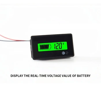 Nye Bly-syre Batteri Kapacitet Indikator Spænding Meter batterikapacitet Spænding Overvåge Voltmeter LCD-MonitorLead-syre