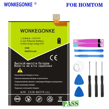 WONKEGONKE For HOMTOM S99 batteri 6600mah batteri