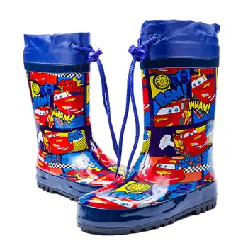2019 Disney nye børnemode regn støvler bil dreng naturgummi studerende støvler vand sko, non-slip størrelse 23-36