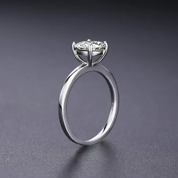 Perle ' s Ballet 2.57 Ct-Round Cubic Zirconia Ring Ægte 925 Sterling Sølv Hvid CZ Ring For Kvinder Mode Lover Fine Smykker